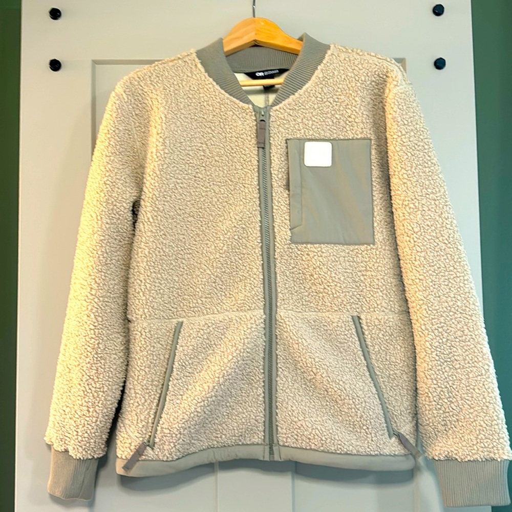 Outdoor Research Women’s Juneau Sherpa Fleece Jacket Small Tan